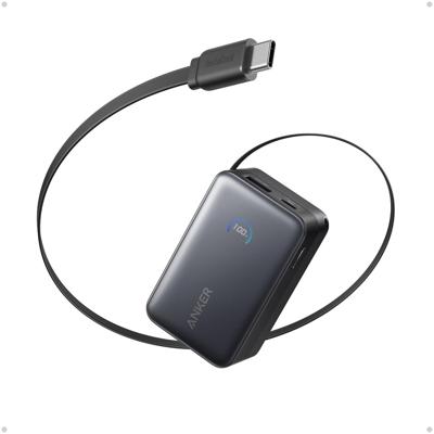 Anker Zolo Power Bank (20 000 mAh 22.5WBuilt-in USB-C Cable) Powerbank Zwart Anker Zolo Power Bank (20 000 mAh 22.5WBuilt-in USB-C Cable) Powerbank Zwart