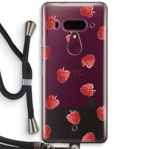 Framboosjes: HTC U12+ Transparant Hoesje met koord