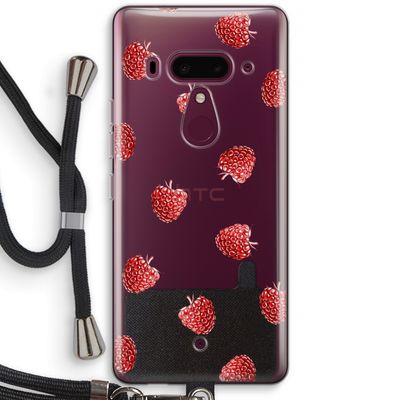 Framboosjes: HTC U12+ Transparant Hoesje met koord