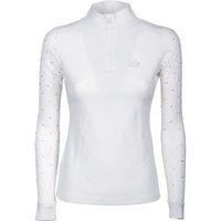 Harry&apos;s Horse Crystal Lace wedstrijdshirt wit maat:xl - thumbnail