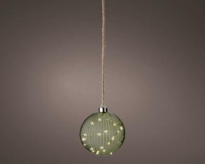Micro led bal 14cm groen warm wit