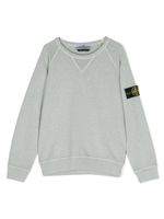 Stone Island Junior sweat en coton à patch Compass - Bleu - thumbnail