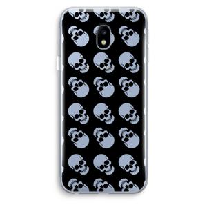 Musketon Skulls: Samsung Galaxy J3 (2017) Transparant Hoesje