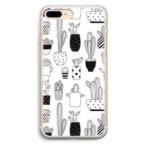 Cactusmotief: iPhone 7 Plus Transparant Hoesje