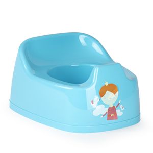 Baby/peuter plaspotje/wc potje blauw met willekeurige afbeelding op sticker 27 cm   -