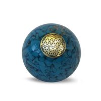 Orgoniet Bol Turquoise met Flower of Life