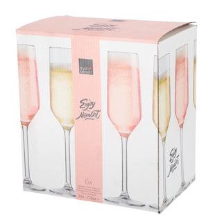 Royal Leerdam champagneglas moment set 6 21 cl