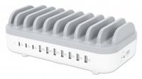 Manhattan 10-Port USB Power Delivery 120 W Laad- en managementsysteem Station IPhone ® 14, 14 Pro, 14 Pro Max, 13, 13 Pro, 13 Pro Max, 13 mini, SE 2022, X, XS, - thumbnail