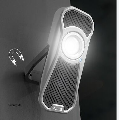 Scangrip BOUWLAMP | AUDIO LIGHT MET SPEAKER 600LM - AUD601R