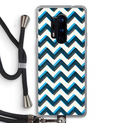 Onderbroken lijn: OnePlus 8 Pro Transparant Hoesje met koord
