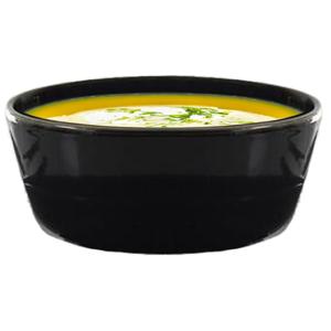 Soepkommen Kitchen Classics - zwart - 1x stuks - 14 x 7 cm - keramiek - soepkommetjes