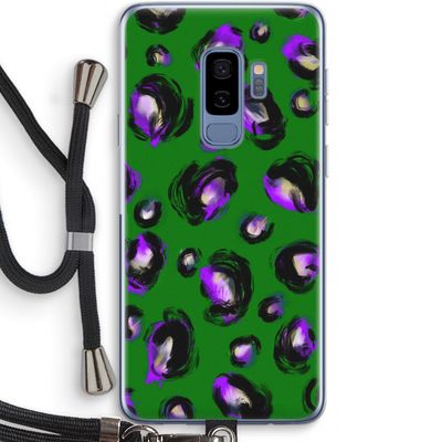 Green Cheetah: Samsung Galaxy S9 Plus Transparant Hoesje met koord