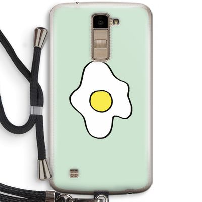 Spiegelei: LG K10 (2016) Transparant Hoesje met koord