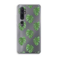 Monstera leaves: Xiaomi Mi Note 10 Pro Transparant Hoesje