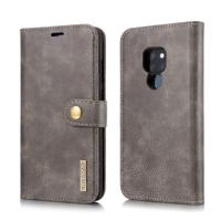 Dg. MING Crazy Horse textuur Flip afneembare magnetische lederen case voor Huawei mate 20 met houder & card slots & portemonnee (grijs)