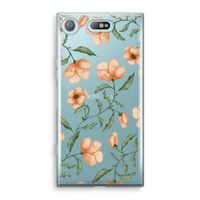 Peachy flowers: Sony Xperia XZ1 Compact Transparant Hoesje