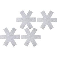 Benson panbeschermer - vilt - set van 6x stuks - 38 cm - voorkomt krassen Benson panbeschermer - vilt - set van 6x stuks - 38 cm - voorkomt krassen