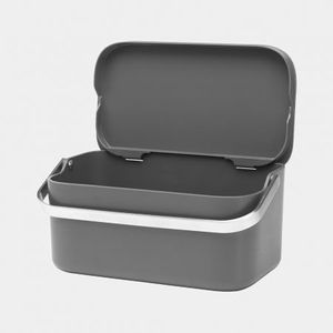 Brabantia Sink Side aanrecht afvalbakje 1,8 liter - Dark Grey