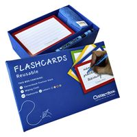 Flashcard Correctbook 75mmx110mm lijn assorti