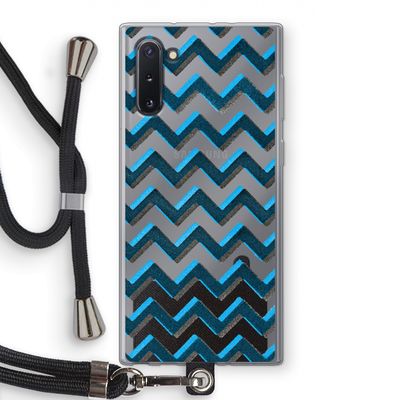 Onderbroken lijn: Samsung Galaxy Note 10 Transparant Hoesje met koord