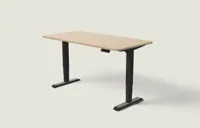 Desktronic HomePro bureau Zwart / Bamboe / 160x80 cm