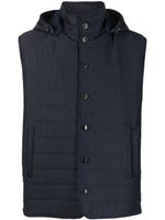 Manzoni 24 gilet à capuche détachable - Bleu