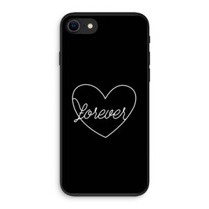 Forever heart black: iPhone SE 2020 Biologisch afbreekbaar hoesje