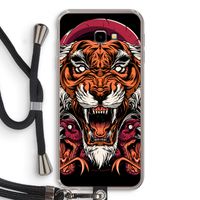 Tiger and Rattlesnakes: Samsung Galaxy J4 Plus Transparant Hoesje met koord