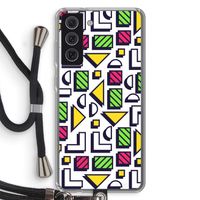 8-bit N°4: Samsung Galaxy S21 FE Transparant Hoesje met koord