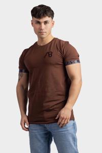 AB Lifestyle Flag T-Shirt Heren Bruin - Maat XS - Kleur: Bruin | Soccerfanshop