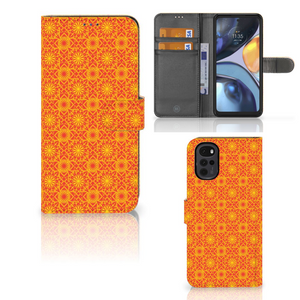 Motorola Moto G22 Telefoon Hoesje Batik Oranje