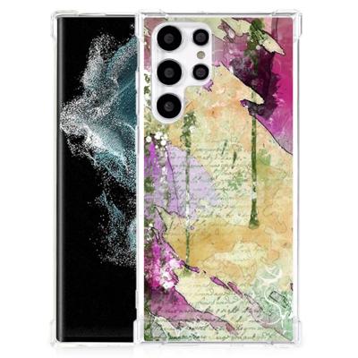 Back Cover Samsung Galaxy S22 Ultra Letter Painting Back Cover Samsung Galaxy S22 Ultra Letter Painting