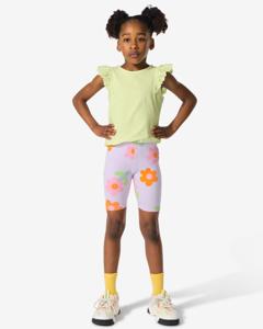 HEMA Kinderleggings Kort Rib - 2 Stuks Paars (paars)