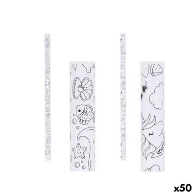 Cadeaupapier Pincello Wit 70 x 150 cm (50 Stuks)