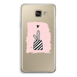 Zwart-wit cactus: Samsung Galaxy A5 (2016) Transparant Hoesje