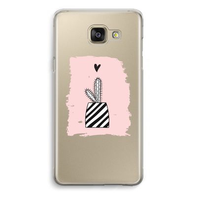 Zwart-wit cactus: Samsung Galaxy A5 (2016) Transparant Hoesje