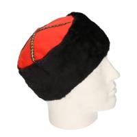 Kozakken verkleed hoed/muts - rood/zwart - voor volwassenen - Carnaval hoeden