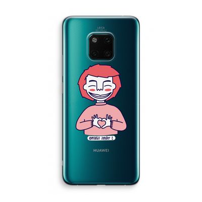 Hartje: Huawei Mate 20 Pro Transparant Hoesje