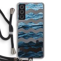 Oceaan: Samsung Galaxy S21 FE Transparant Hoesje met koord