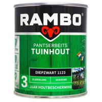 Rambo Pantserbeits Tuinhout Zijdeglans Dekkend - Diepzwart