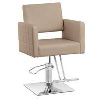 Kappersstoel met voetsteun - zithoogte 49 - 63 cm - 150 kg - beige