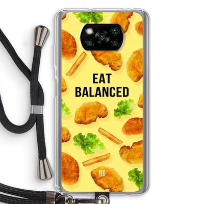 Eat Balanced: Xiaomi Poco X3 NFC Transparant Hoesje met koord