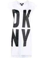 DKNY tunique sans manches à logo imprimé - Blanc