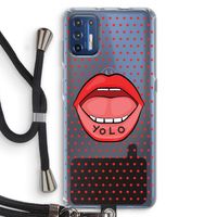 Yolo Denise: Motorola Moto G9 Plus Transparant Hoesje met koord