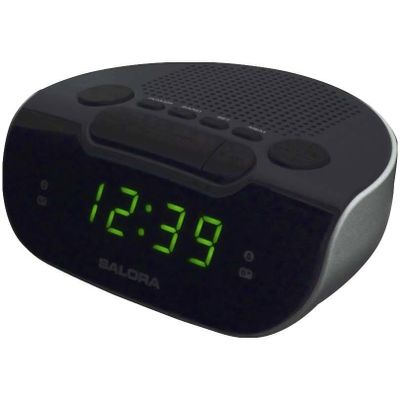SaloraCR612 Wekker radio Zwart