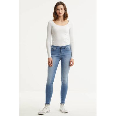 ONLY skinny jeans ONLSHAPE met regular waist light blue denim ONLY skinny jeans ONLSHAPE met regular waist light blue denim