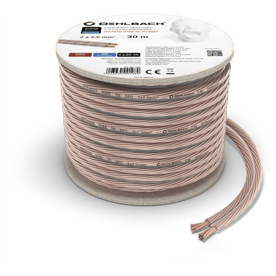 Oehlbach: SP-25 Luidsprekerkabel (2 x 2,5 mm) - 30 meter