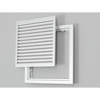 Xenz lamellenrooster serviceluik 40x40 cm wit Xenz lamellenrooster serviceluik 40x40 cm wit