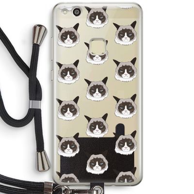 It's a Purrr Case: Huawei Ascend P10 Lite Transparant Hoesje met koord