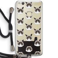 It's a Purrr Case: Huawei Ascend P10 Lite Transparant Hoesje met koord
